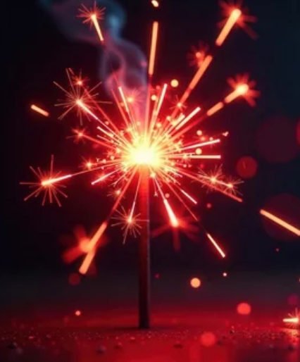 10 cm Red Sparklers