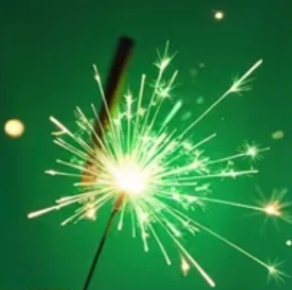 10 cm Green Sparklers