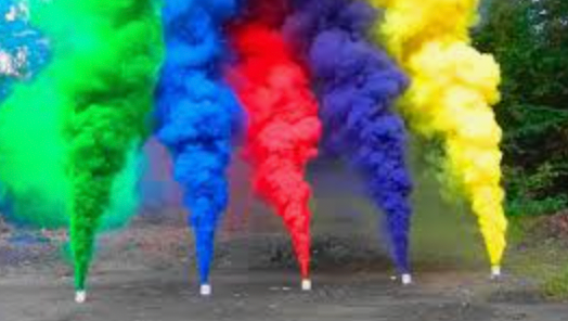 Rainbow Colour Smoke